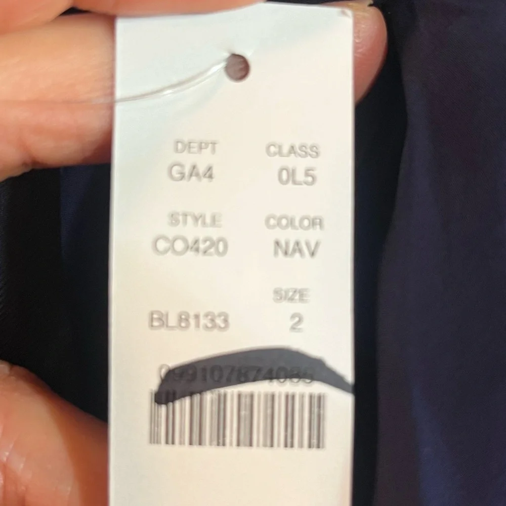 J.Crew Collection halter slip dress in navy - Picture 9 of 9